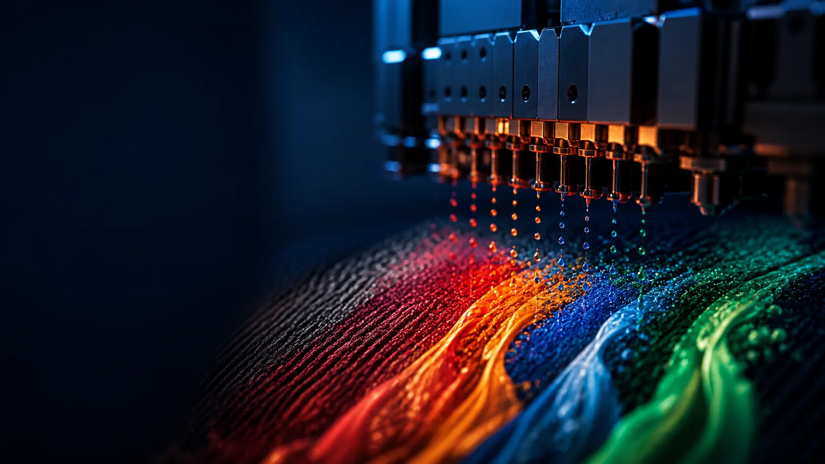 Precision textile inkjet printing for DTF and DTG production