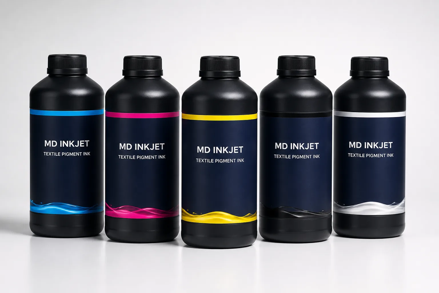 M-INKJET DTF CMYK and white pigment ink product visual